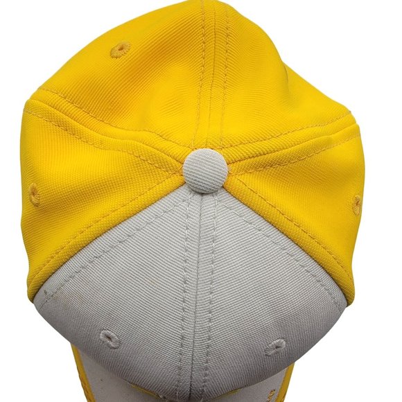 Under Armour Yellow White Large Athletic Hat Cap Outdoors Casual Comfort - Picture 6 of 9
